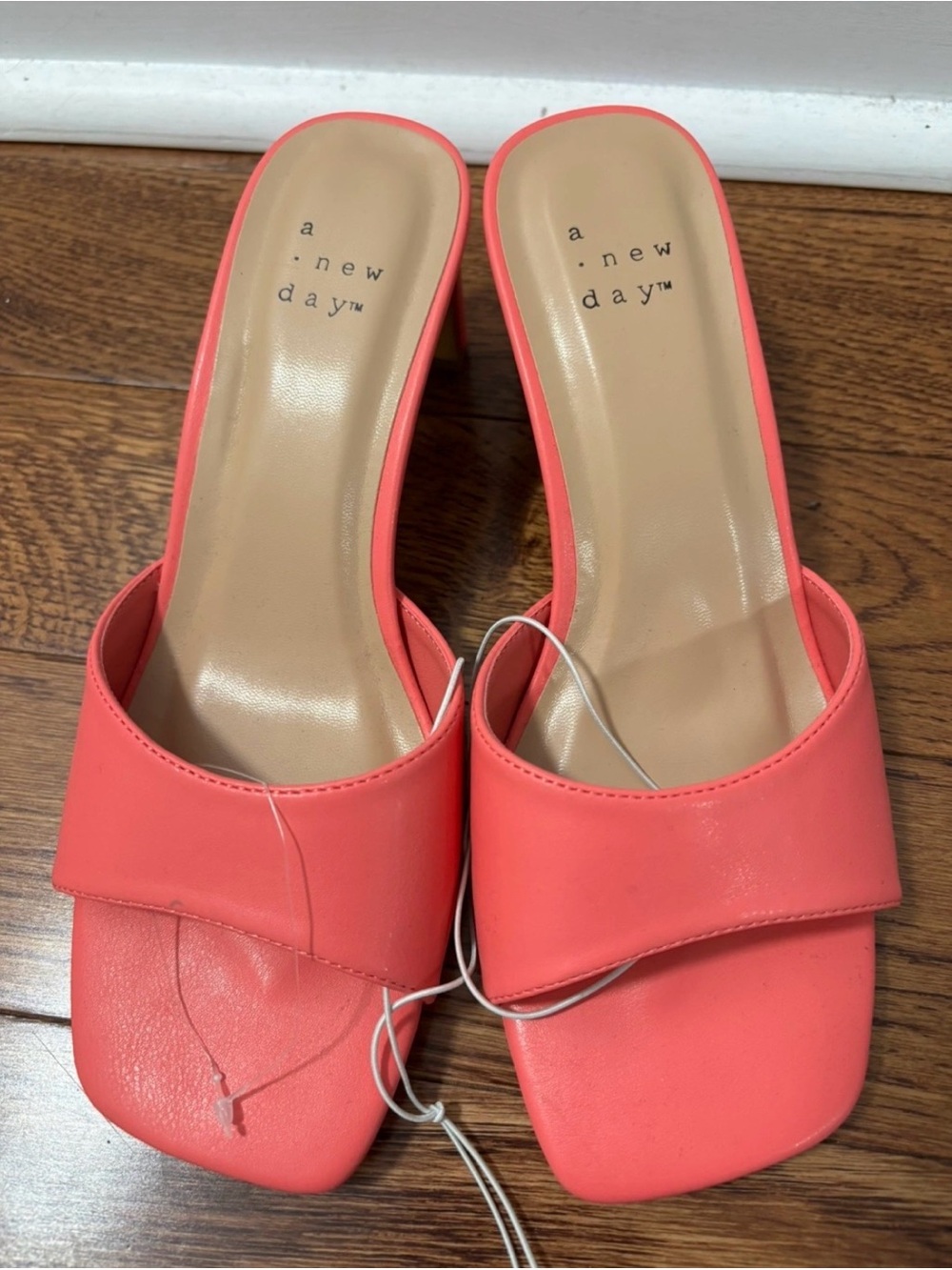 a new day Coral Square-Toe Slide Mules